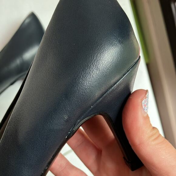 New Life Stride‎ Parigi Navy blue Vegan Classic Confortable Pumps size 7 work - Picture 7 of 8